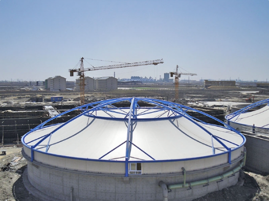 内江市污水池加盖膜结构工程 - 厂家