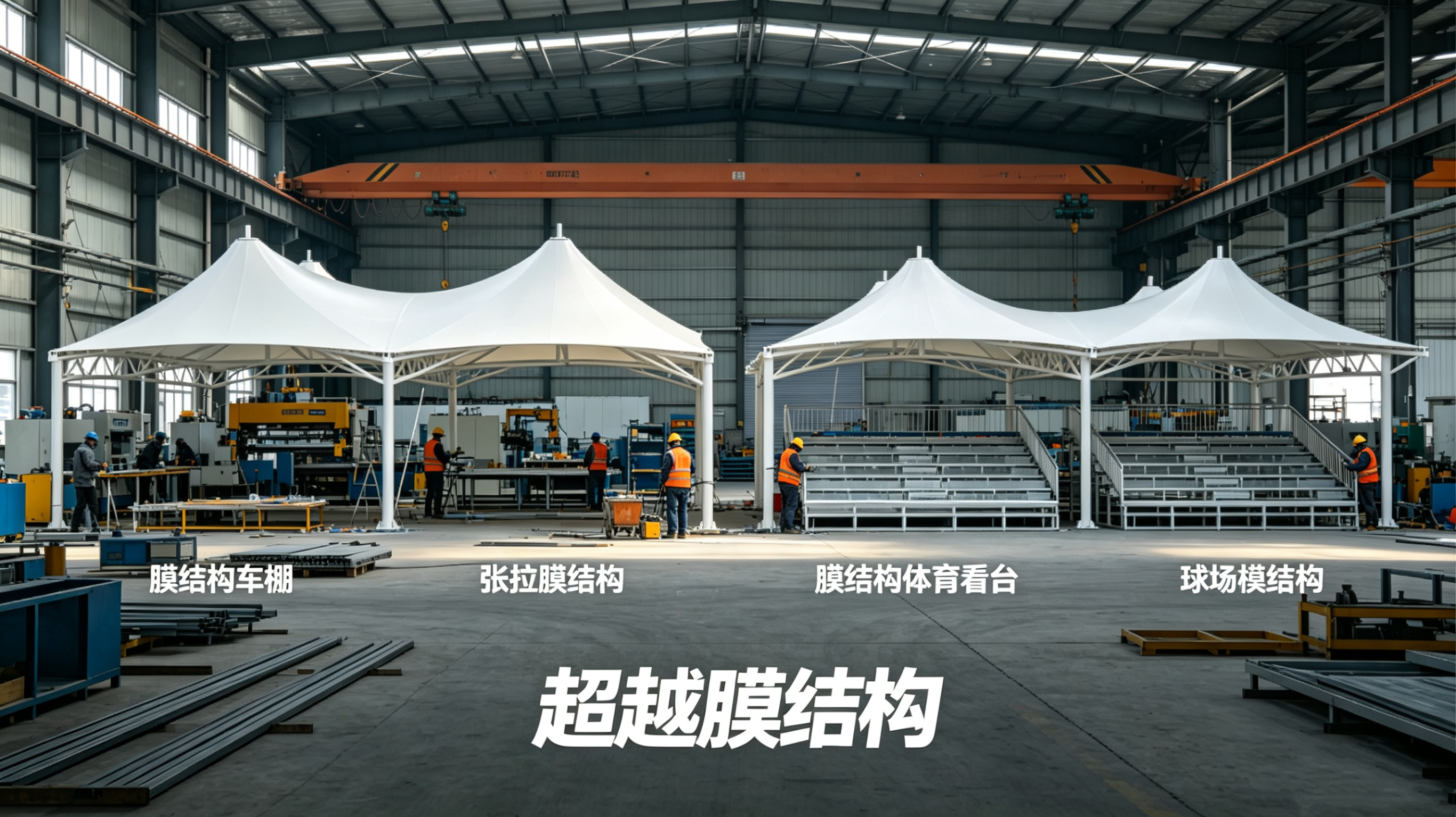 内江市膜结构工程膜结构车棚 - 方案